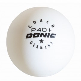 Мячи для н/т DONIC Coach P40+ 1* бел. 120 шт.
