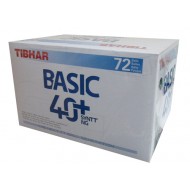 Пластиковые мячи TIBHAR BASIC 40+ SYNTT NG, бел. 72 шт.