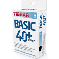 Пластиковые мячи TIBHAR BASIC 40+ SYNTT 6 шт.